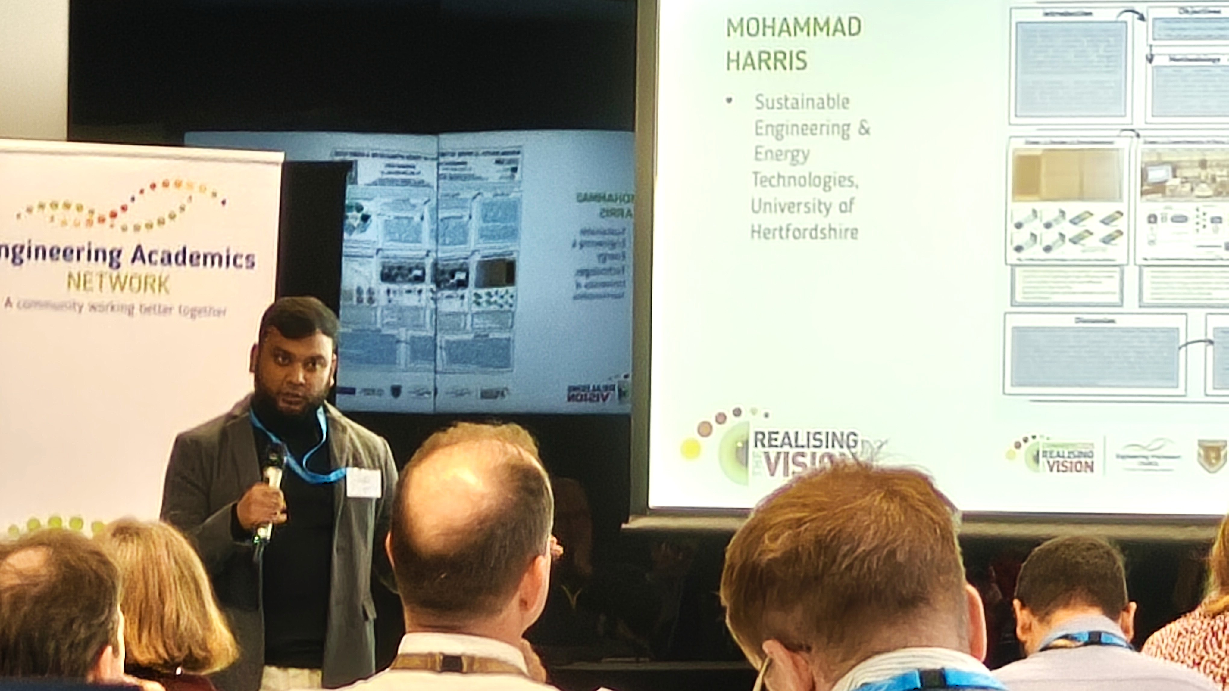 PhD research on thermal management using machine learning at University of Hertfordshire, Dr. Mohammad Harris